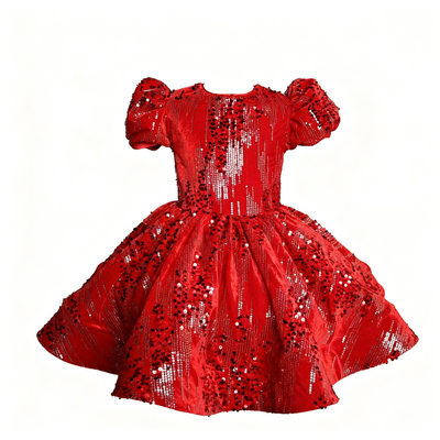 女童生日礼服公主裙蓬蓬裙