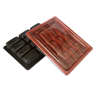 一次性饺子盒生熟水饺外卖专用打包盒商用快餐盒带盖餐盒塑料分格