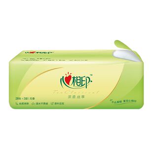 心相印抽纸抽式纸巾3层实惠装家庭用餐巾纸厕所卫生用纸整箱装