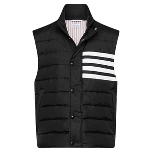 [12期免息][冬季新品]THOM BROWNE2025男士轻量四条纹羽绒服背心
