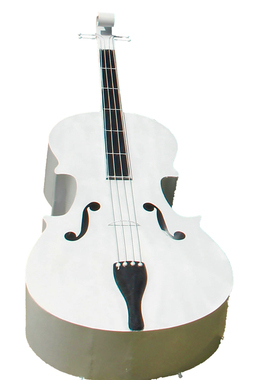 户外不锈钢花架音符耳机大提琴