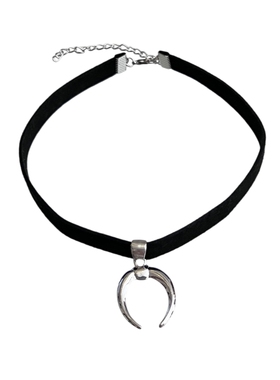 choker/.月牙简约辣妹项圈y2k亚文化小众设计甜酷风少女颈链项链