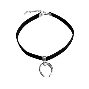 choker/.月牙简约辣妹项圈y2k亚文化小众设计甜酷风少女颈链项链