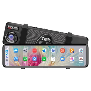 新款后视镜4K高清行车记录仪支持carplay/hicar手机APP车载智慧屏