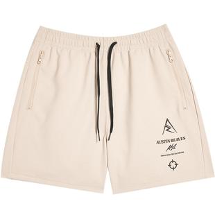 准者运动短裤男2026夏季新款针织透气宽松四分裤不过膝美式篮球裤