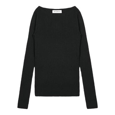 MHV ARCHIVE 德国扬子 美丽奴羊毛岛精18针 无缝一字领打底针织衫