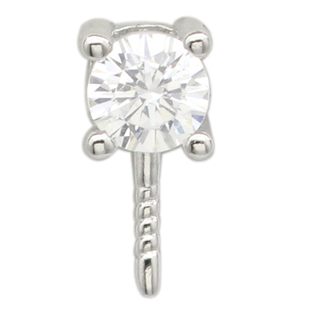 s925纯银珍珠吊坠配件空托单钻项坠项链坠子王妃款吊头配饰精致新