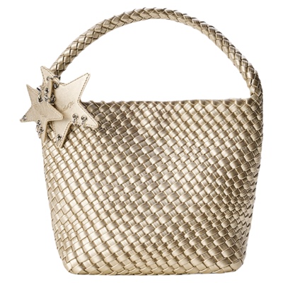 ECODAY小号原创设计香槟色编织包