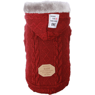 小狗狗衣服冬装加绒毛衣贵宾博美棉衣宠物小鹿犬柯基幼犬加厚秋装