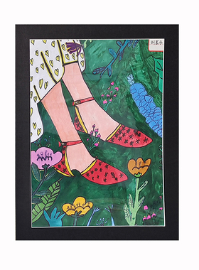 ８开Ａ４儿童画翻页装裱卡纸画框
