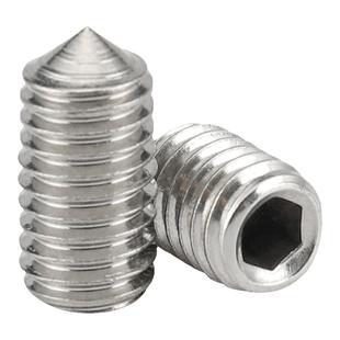 不锈钢尖端螺丝钉玻璃门把手螺丝室内房门锁拉手内六角螺钉M5M6mm