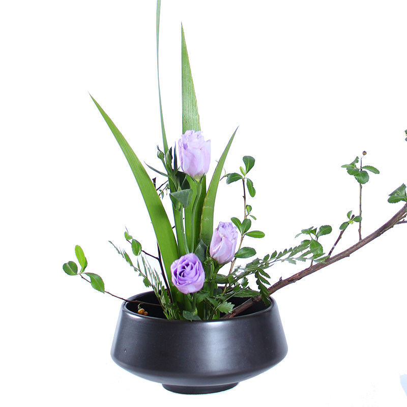 陶瓷小碗花盆中日式器皿禅意花道