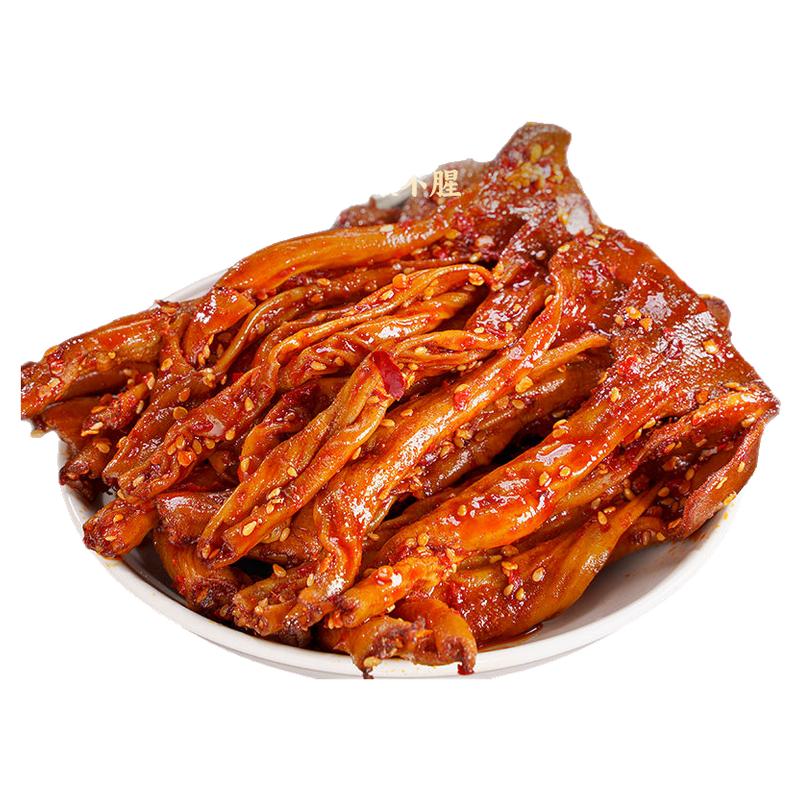 香辣鸭板肠脆肠即食卤味零食