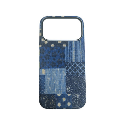iPhone17系列复古布艺小众手机壳