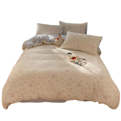 床上用品四件套纯棉全棉小清新单件被套罩床笠学生宿舍床单三件套