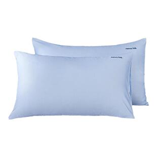 水星家纺60S长绒棉对枕套A类全棉贡缎枕头套一对枕芯套轻奢床品