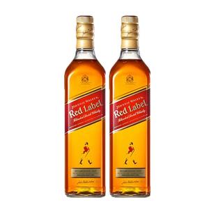 【自营】1升JohnnieWalker尊尼获加红方红牌苏格兰威士忌 2瓶无盒