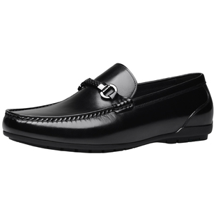 宾度男鞋26春季新款男士商务休闲皮鞋男真皮驾车鞋软底套脚豆豆鞋