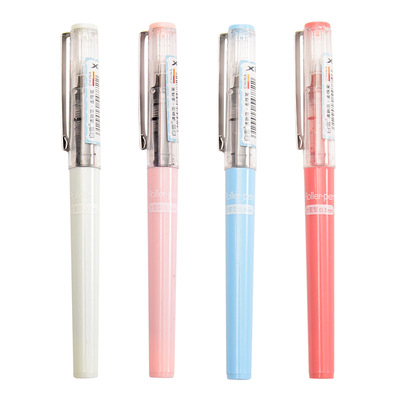 白雪中性笔黑色盖帽签字笔走珠笔