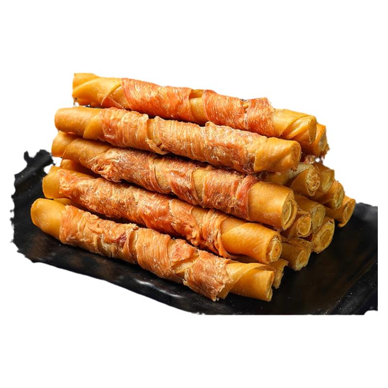 狗磨牙棒鸭肉缠牛皮鸡肉好吃爱吃咬胶宠物零食训犬奖励宠物小零食