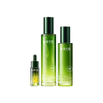 溪木源愈创木抗痘水乳套装油痘敏感肌抑痘舒缓修护控油秋冬护肤品实付359元到手包邮
