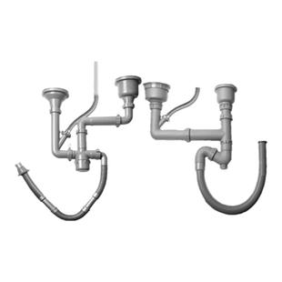 欧琳水槽双槽下水配件台控水槽下水管排水管配件老款原厂带提拉