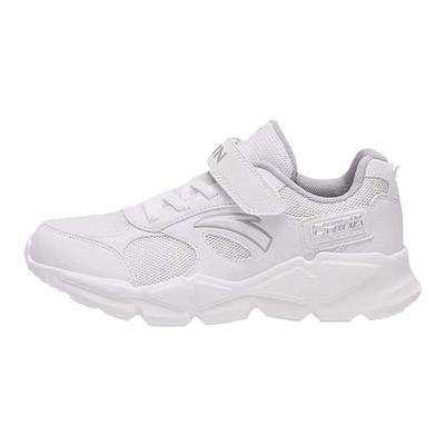 安踏男童小白鞋网面白色运动鞋