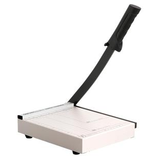 得力切纸机A4小型手动裁纸刀木质钢制多功能A5便携相片铡刀相纸照片闸刀A3办公用纸张切割裁剪神器重型割纸刀