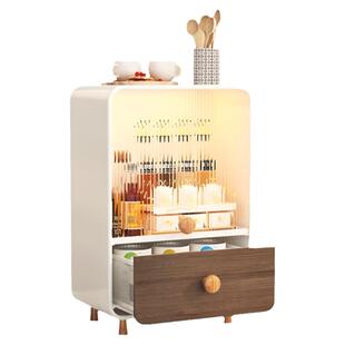 防尘杯子收纳盒办公室放茶具水杯置物架收纳柜厨房餐具桌面储物柜