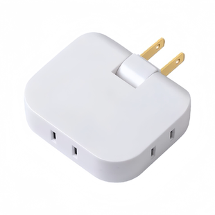 超薄转换插头沙发后插座转换器靠墙缝隙旋转折叠插头扩展器一转三