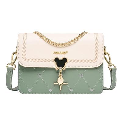 奥康真皮小众高级感斜挎包