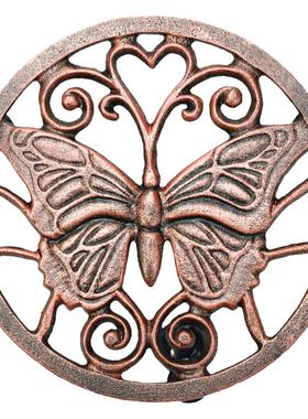 Sungmor铸铁欧式可移动花盆托盘