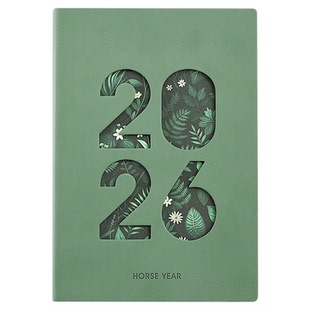 2026年新款日程本计划表日历记事本商务办公创意笔记本效率打卡手册一日一页高颜值日记本礼盒可定制logo