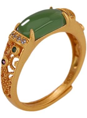 和田碧玉戒指本月新款限时优惠