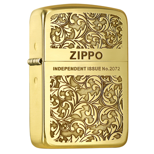 zippo打火机1941复刻黄铜唐草防风官方正品男士生日礼物送男友