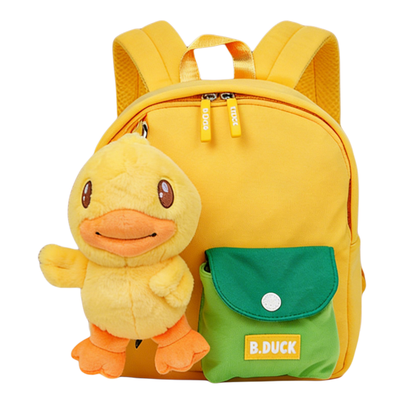 B.Duck小黄鸭幼儿园毛绒书包