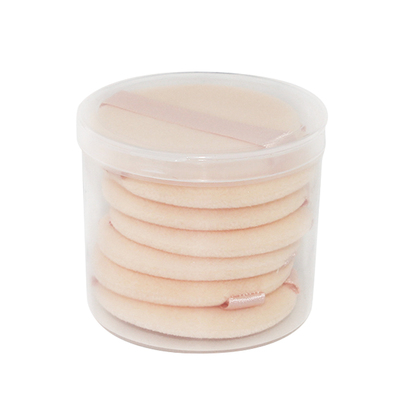 香蕉粉饼替换植绒化妆圆形