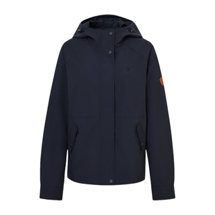 POLOWALK女士外套2025秋冬新款休闲连帽上衣纯色百搭通勤夹克