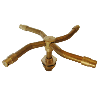 全铜三叉喷头360度草坪自动旋转