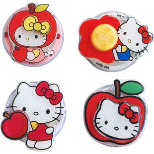 新款卡通苹果凯蒂猫转转手机磁吸气囊支架适用magsafe桌面指环扣