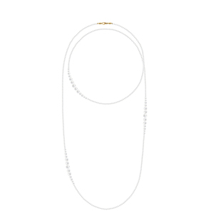 长款珍珠项链多层叠戴小米珠毛衣链细轻奢小众颈链女2025新款爆款