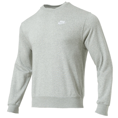 Nike耐克卫衣男秋季灰色圆领官方男士外套宽松运动套头衫BV2667