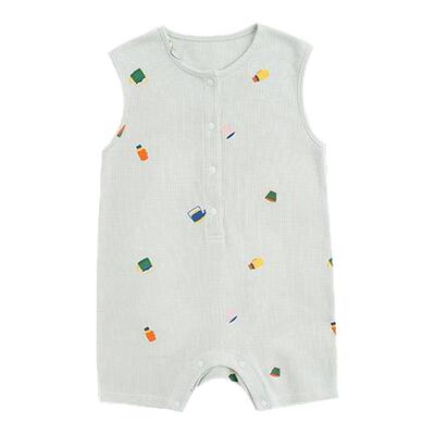 whitewheat夏季纯棉连体衣