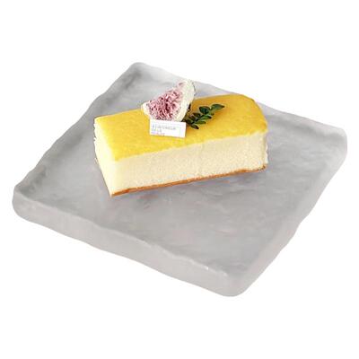 ins风冰川磨砂玻璃甜品盘
