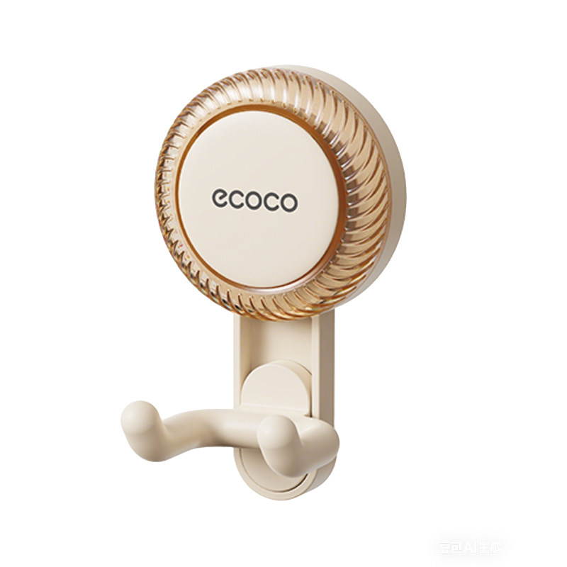 ecoco收纳吸盘纸巾双挂钩浴室挂