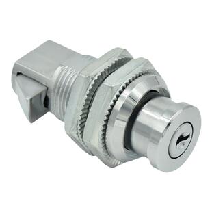 按钮伸缩式撞击锁圆头按压锁机柜门锁撞击锁电柜锁工业碰锁按钮锁