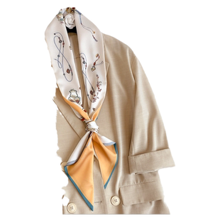 窄长条小丝巾女春秋冬季飘带丝带腰带护颈饰围脖子搭配衬衫薄围巾