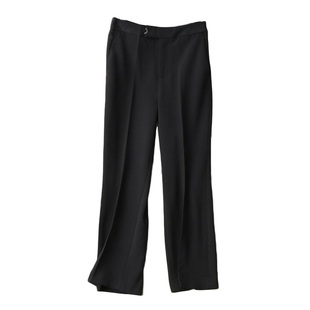 爆好穿的裤型！笔挺有型中缝线修身九分小直筒西裤通勤休闲裤女25