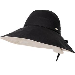 siggi 防晒帽女半空顶可折叠出游便携太阳帽大头围可扎马尾遮阳帽