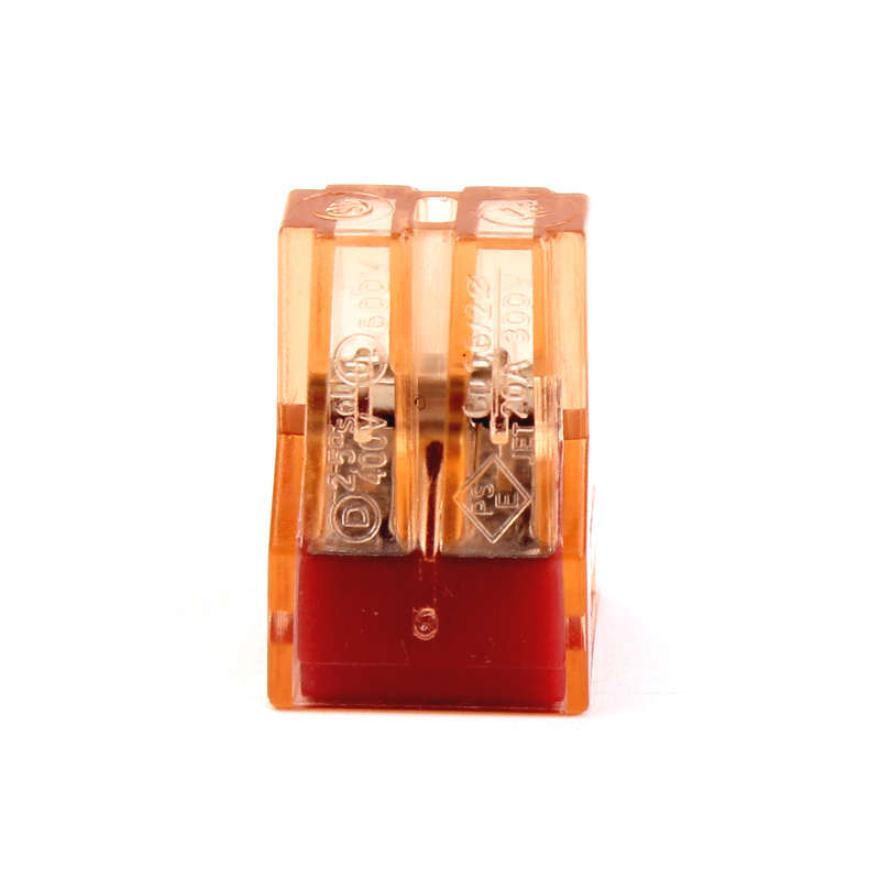 盒装100只 K204接线端子4平方电线连接器1进3出快速分线接头4并线